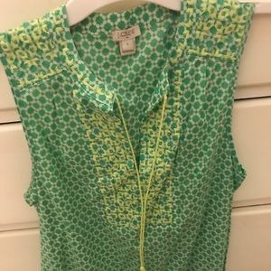 J CREW SUMMER EMBROIDERED TOP